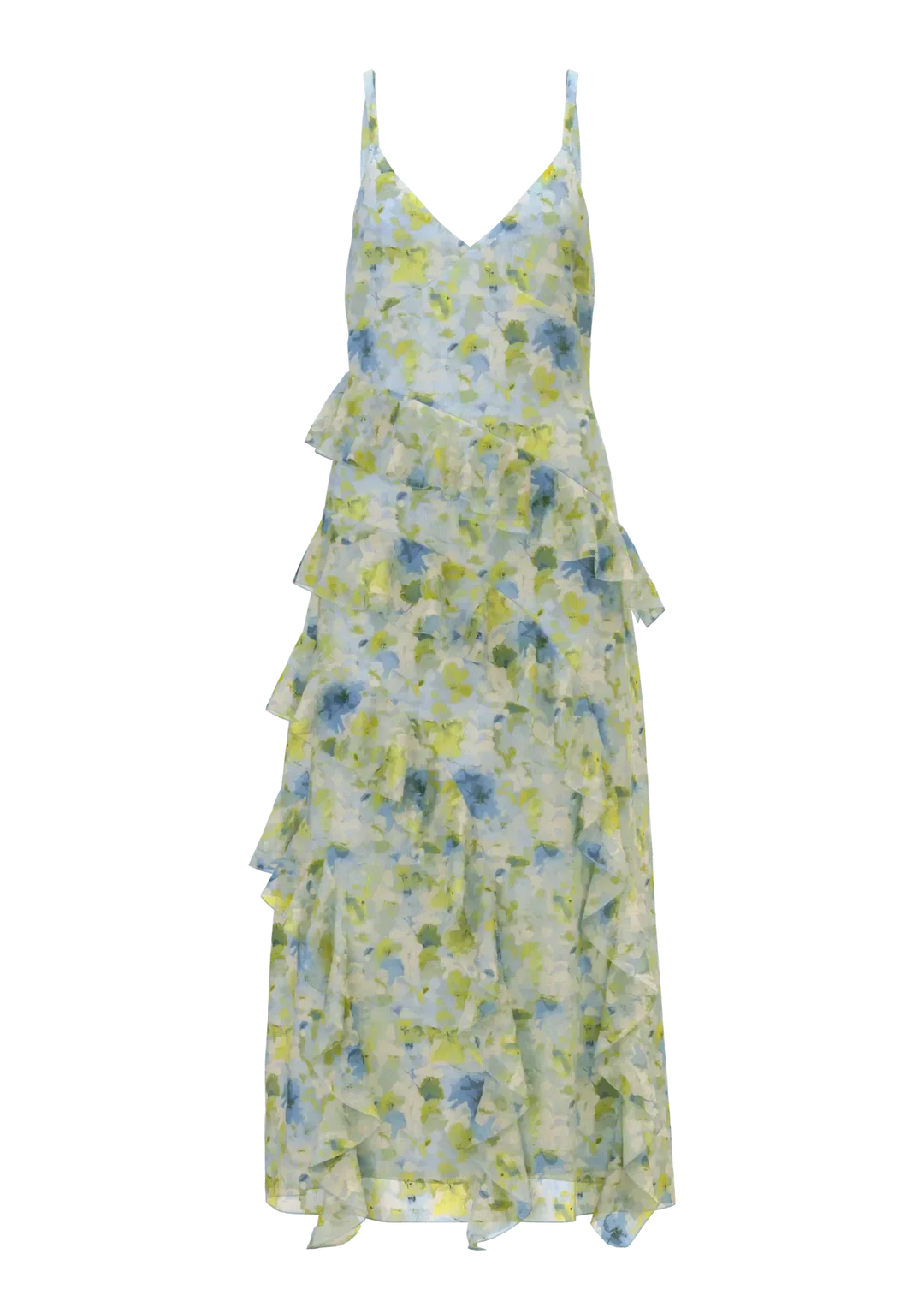 Vero Moda - Vmsmilla Sl Long Frill Dress - 5082102 Spun Sugar Sally Kjoler 