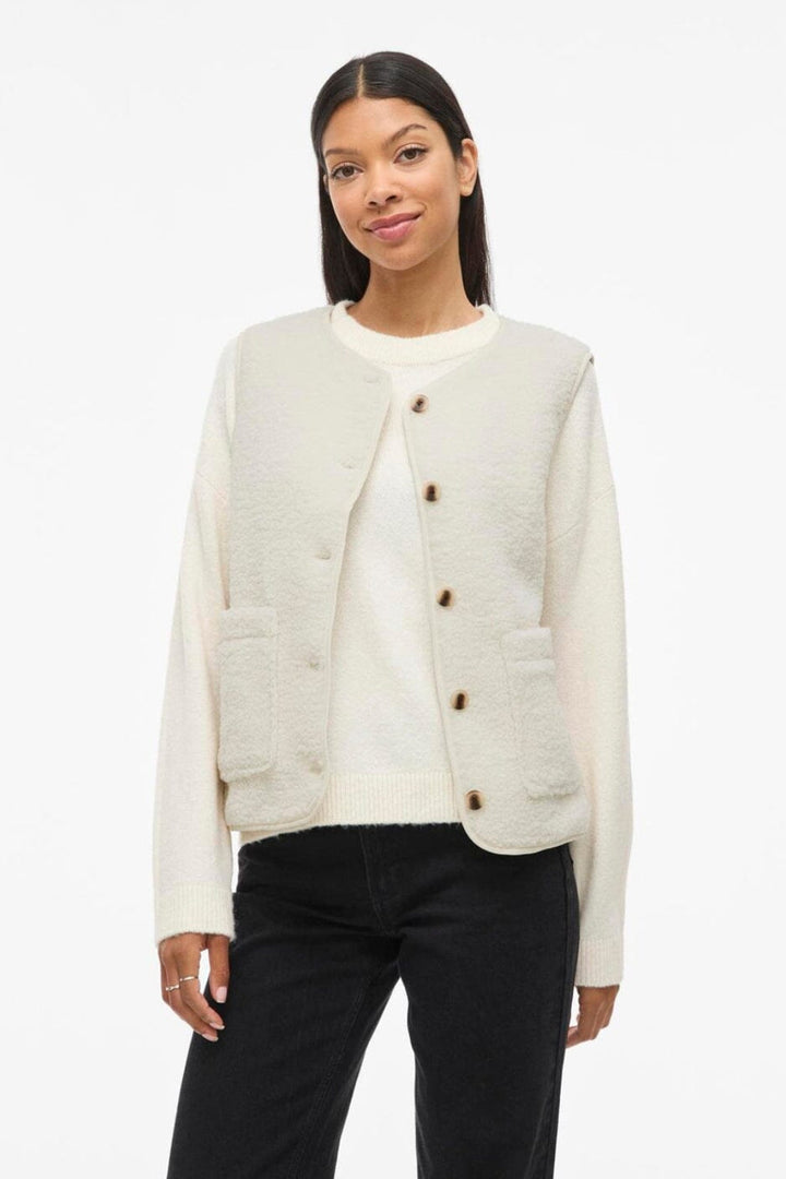 Vila - Viada Teddy Waistcoat - 4701040 Birch