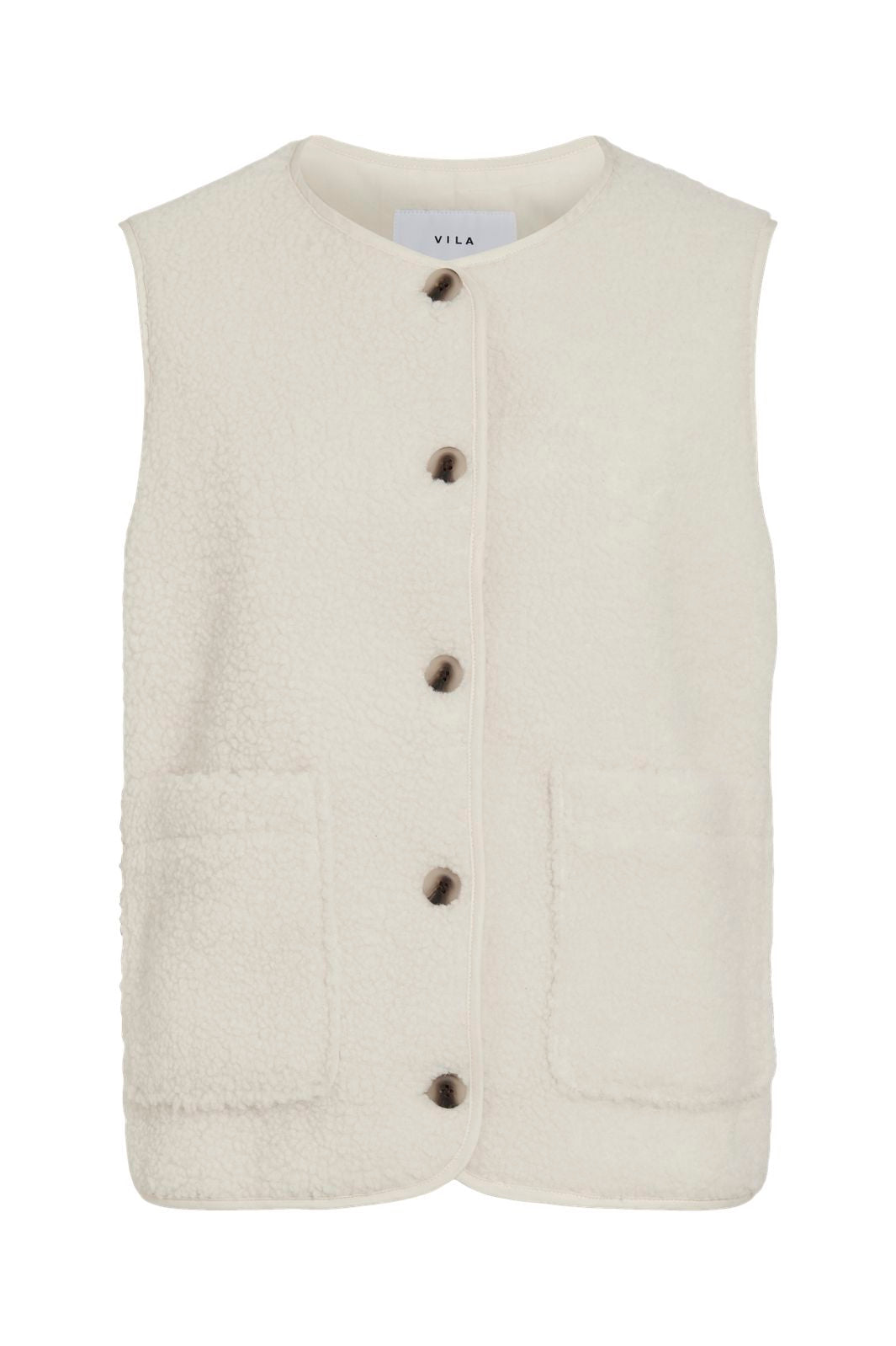 Vila - Viada Teddy Waistcoat - 4701040 Birch