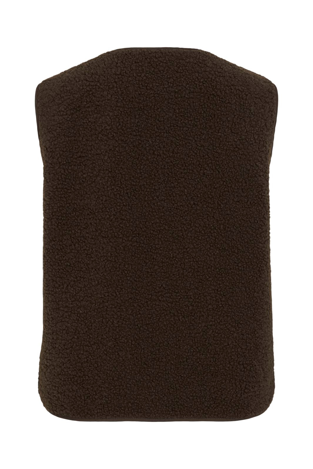 Vila - Viada Teddy Waistcoat - 4889823 Coffee Bean