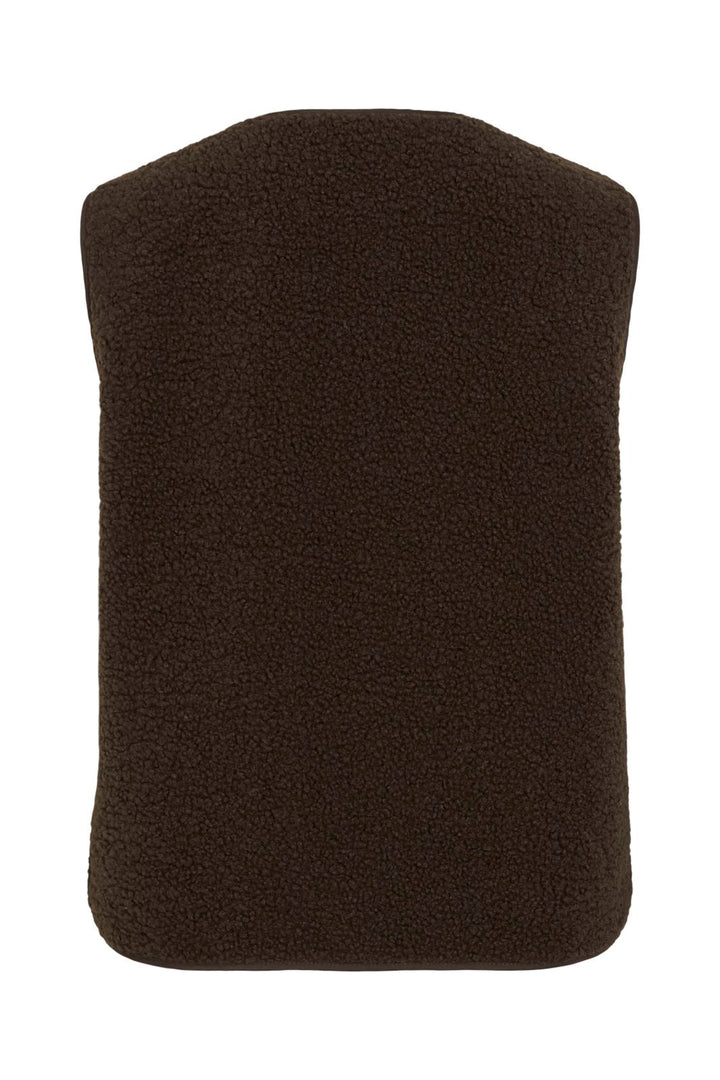 Vila - Viada Teddy Waistcoat - 4889823 Coffee Bean