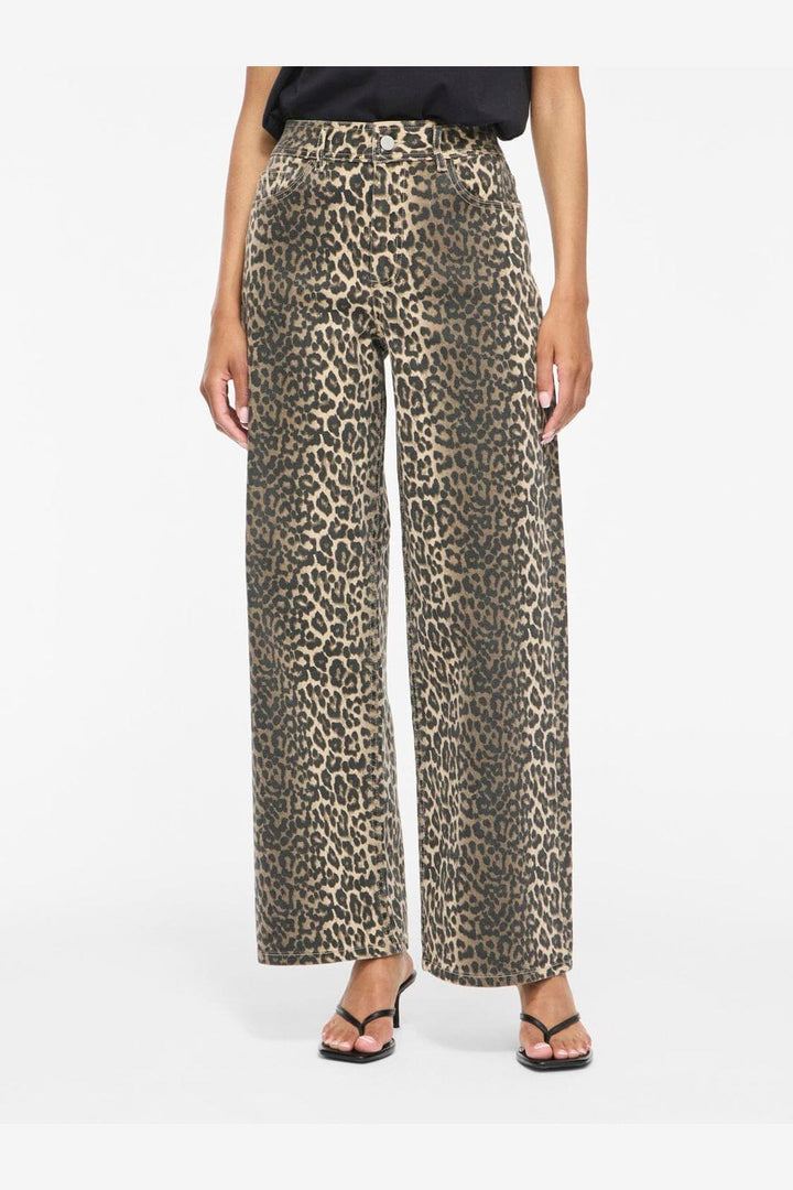 Vila - Vichia Jeans/1 - 5172610 Birch Leopard