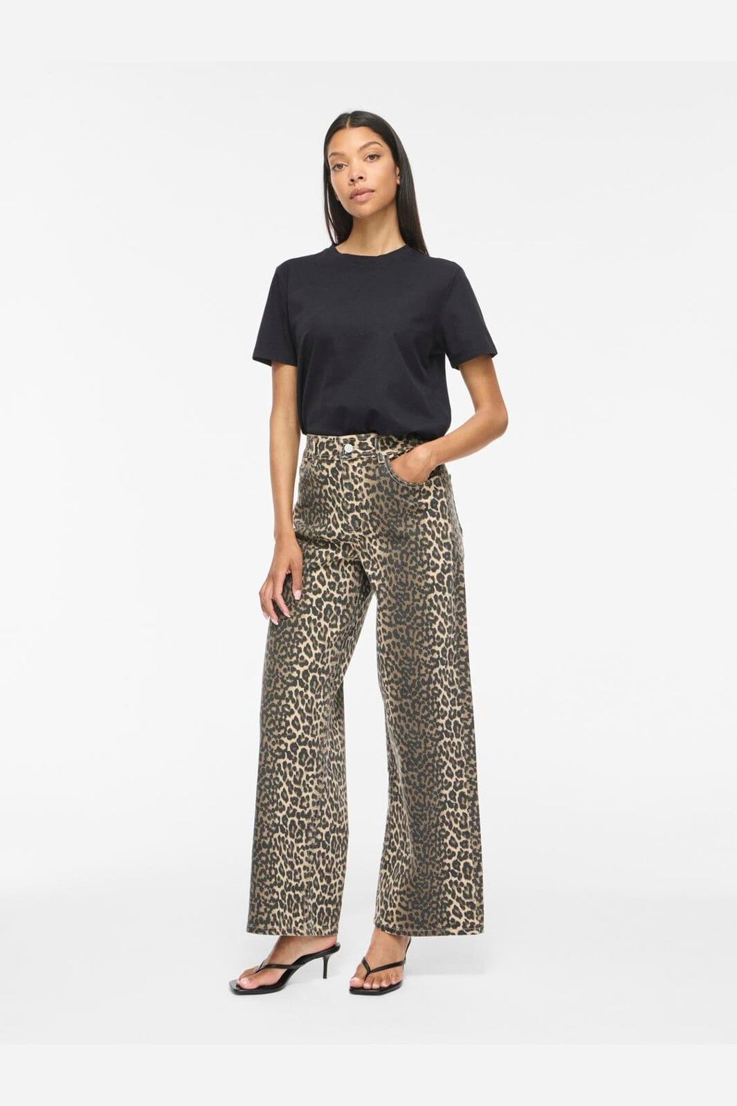 Vila - Vichia Jeans/1 - 5172610 Birch Leopard
