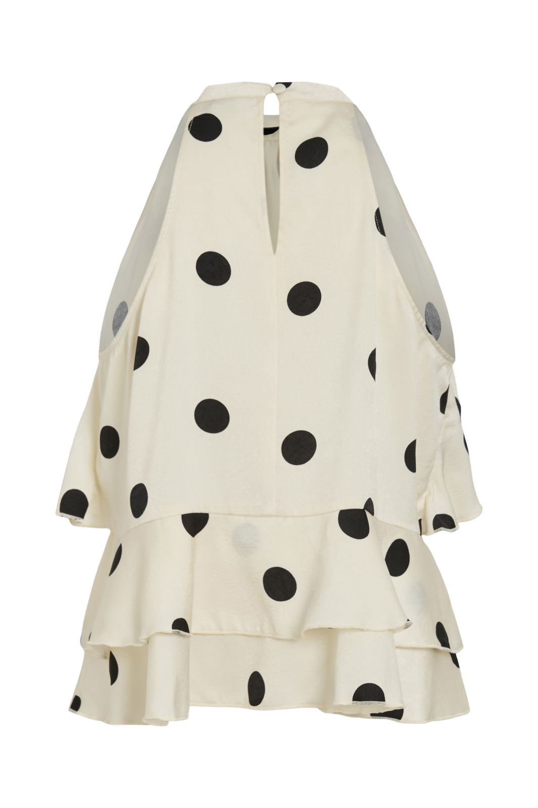 Vila - Viclaire S/L Rose Halterneck Top Ro - 5046744 Birch Black Dots