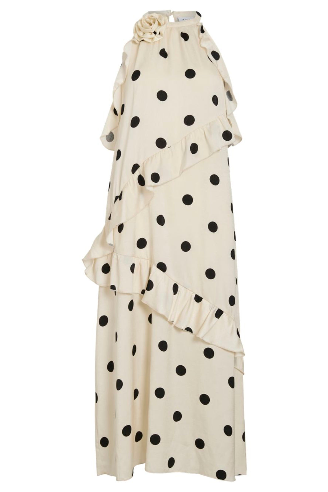 Vila - Viclaire S/L Rose Midi Dress Ro - 5046758 Birch Black Dots