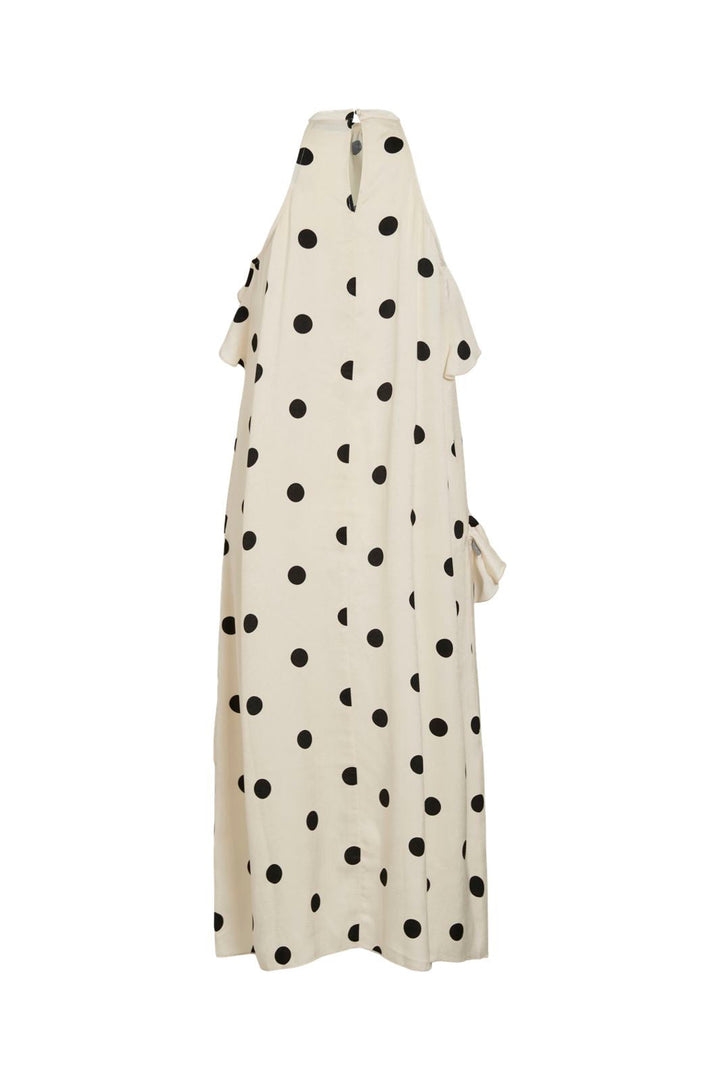Vila - Viclaire S/L Rose Midi Dress Ro - 5046758 Birch Black Dots