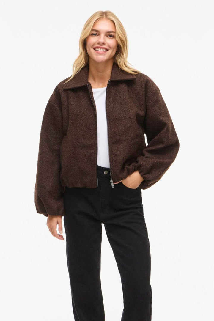 Vila - Vijadas Bomber Jacket /3 - 4909334 Coffee Bean