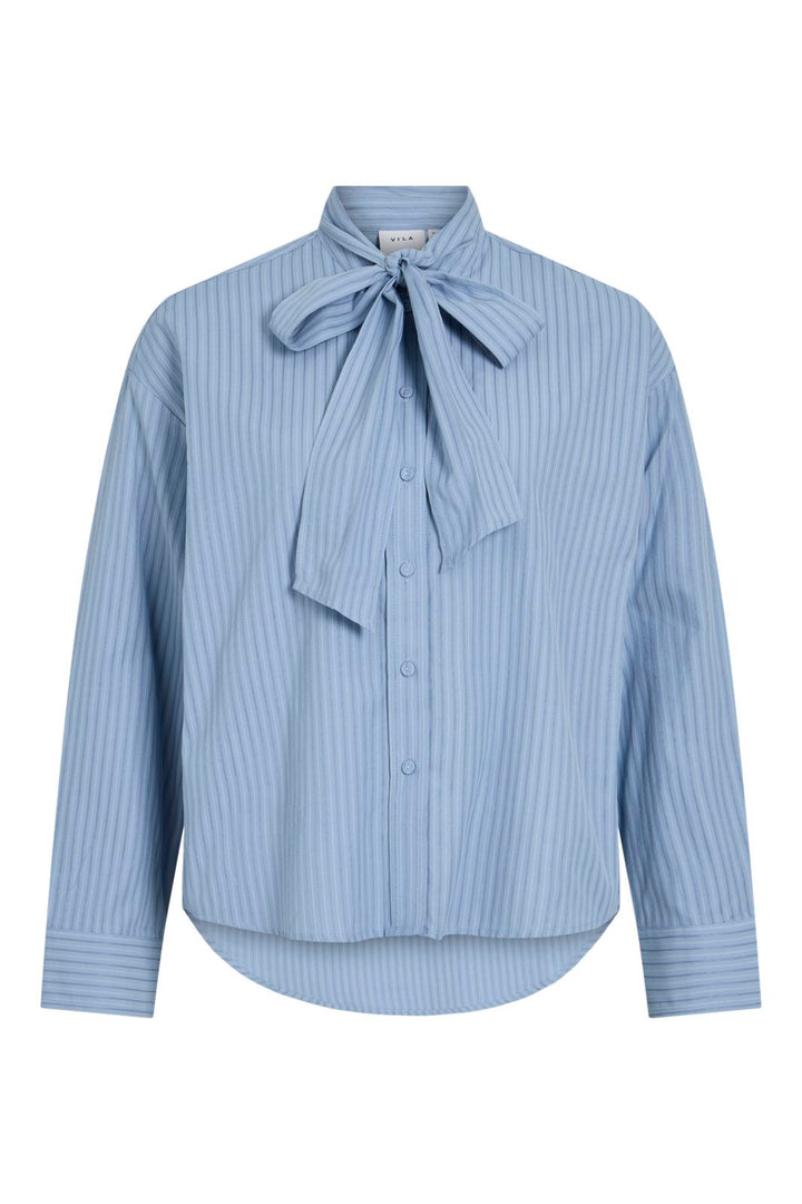 Vila - Vijury Ls Shirt - 5188779 Blue Shadow