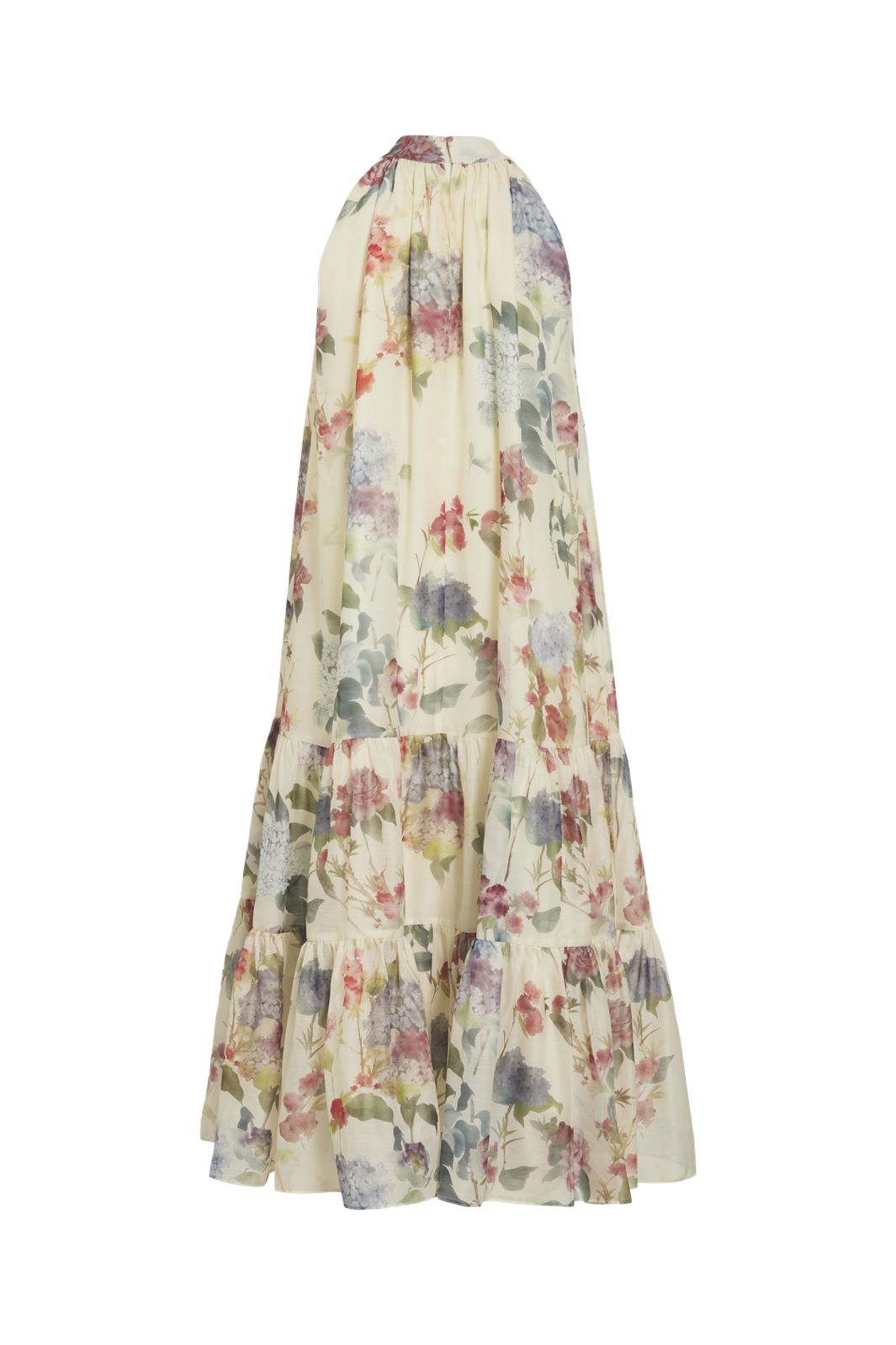 Vila - Vinia S/L Halterneck Midi Dress/Dc/Ka - 5000981 Birch Flowers