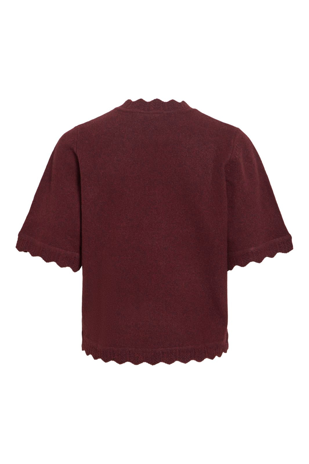 Vila - Vinikolina O-Neck 2/4 Knit Top - 5111519 Port Royale Melange