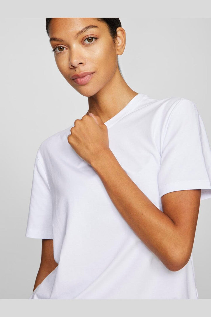 Vila - Vinora S/S T-Shirt - 4668748 Bright White