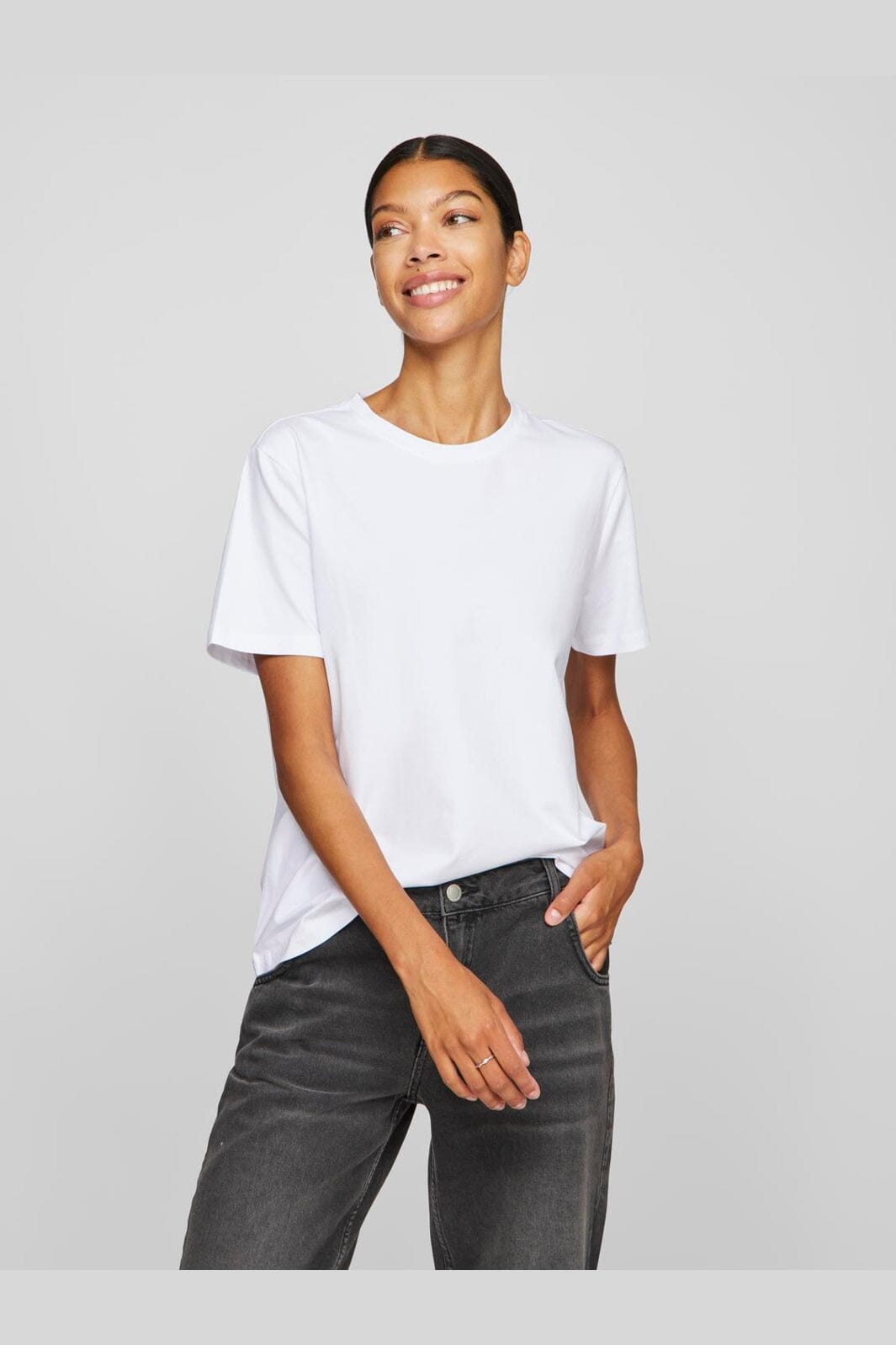 Vila - Vinora S/S T-Shirt - 4668748 Bright White