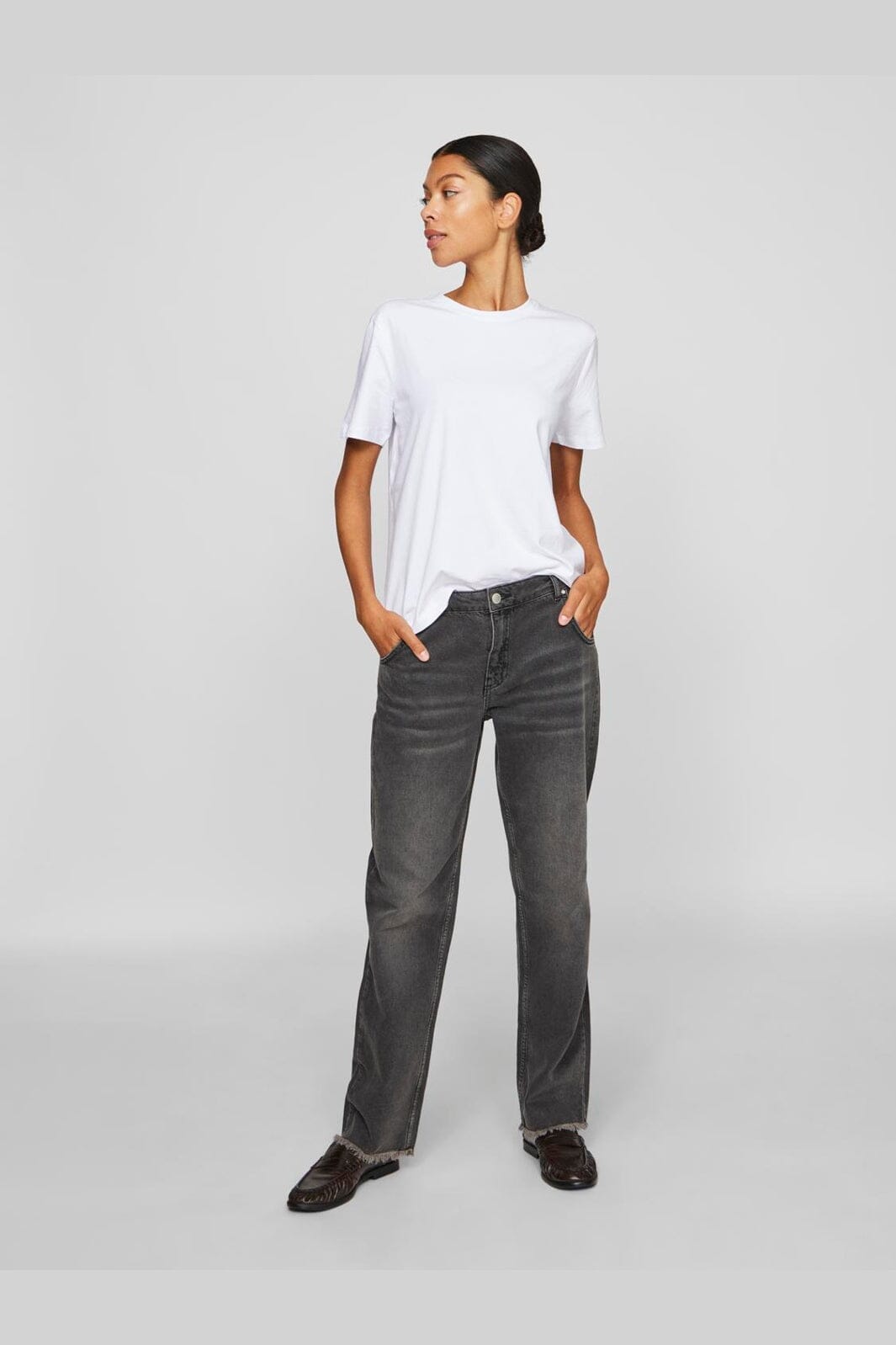 Vila - Vinora S/S T-Shirt - 4668748 Bright White