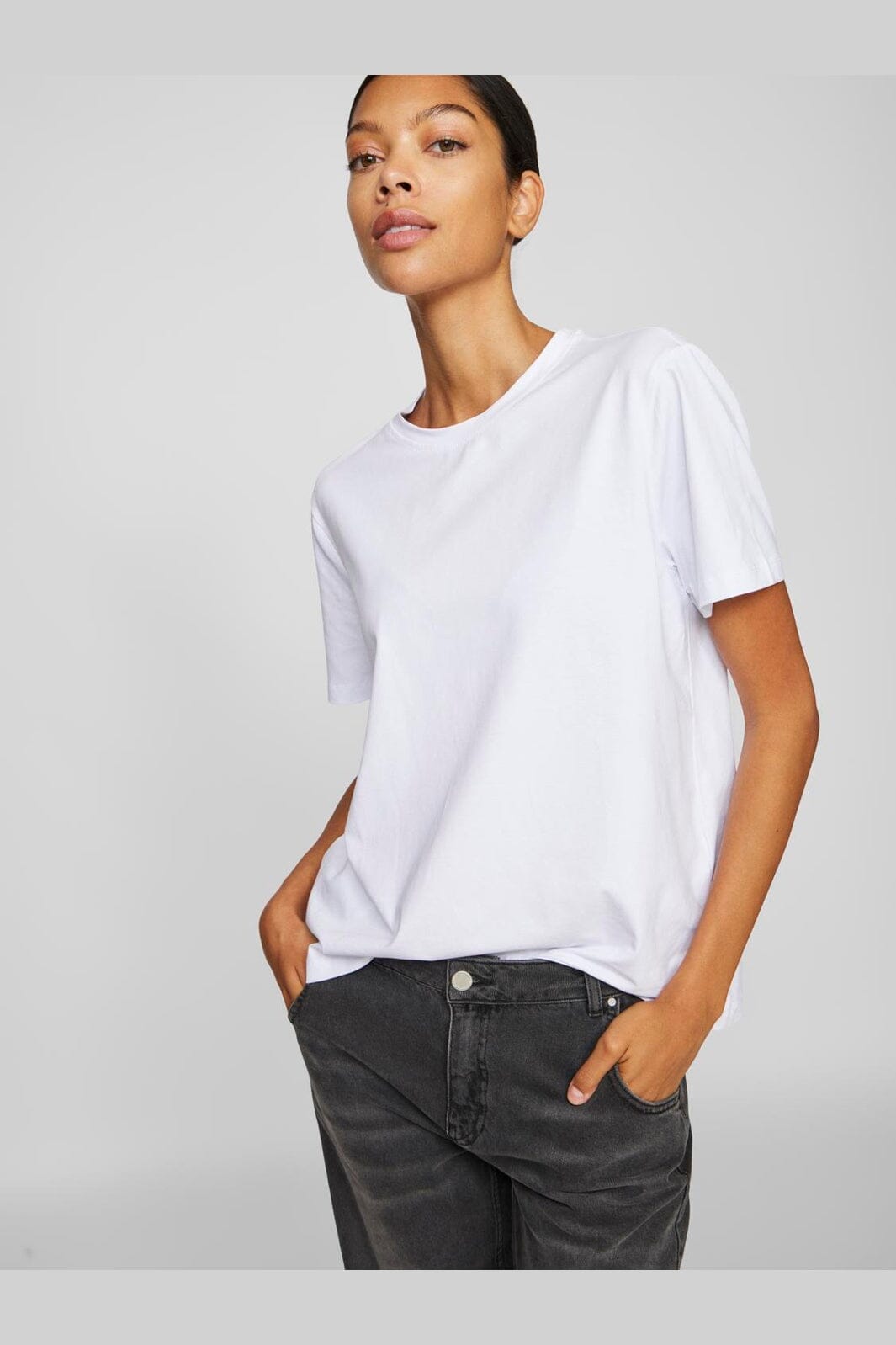 Vila - Vinora S/S T-Shirt - 4668748 Bright White