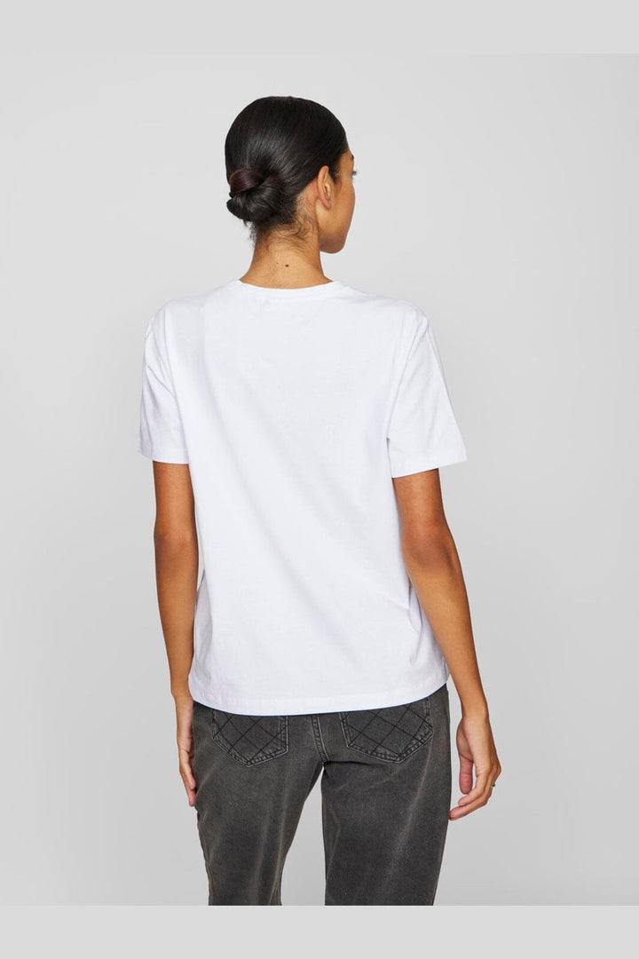Vila - Vinora S/S T-Shirt - 4668748 Bright White