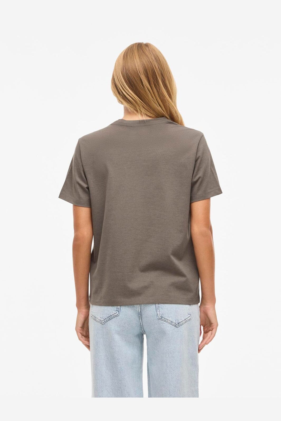 Vila - Vinora S/S T-Shirt - 4897705 Falcon Melange