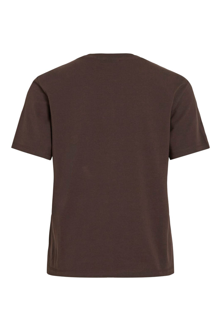 Vila - Vinora S/S T-Shirt - 4936621 Coffee Bean