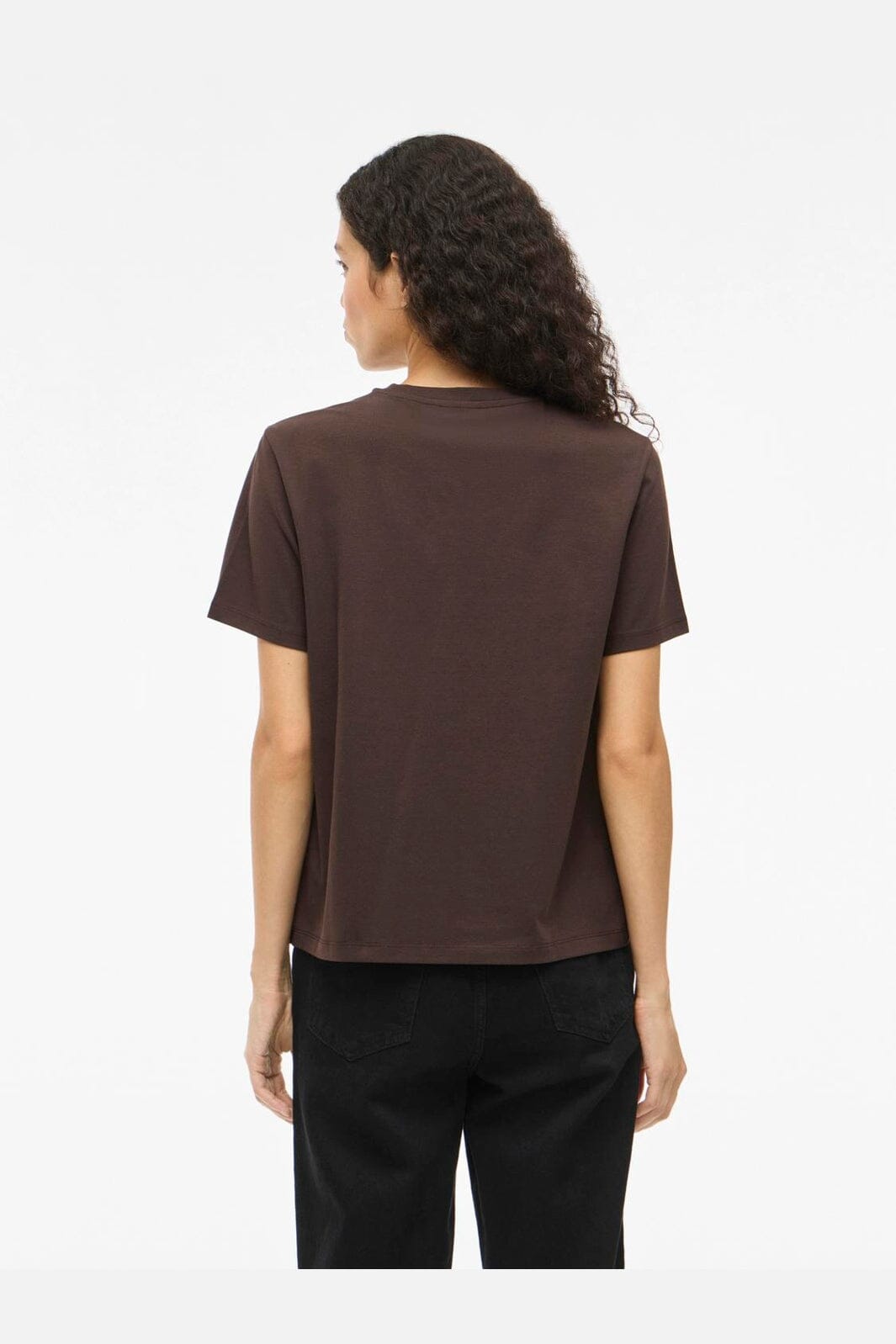 Vila - Vinora S/S T-Shirt - 4936621 Coffee Bean