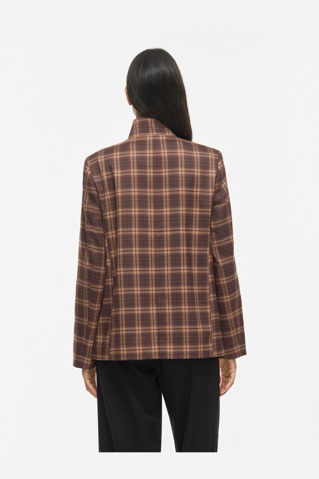 Vila - Visanne L/S Blazer - 5196065 Carafe Birch And Black