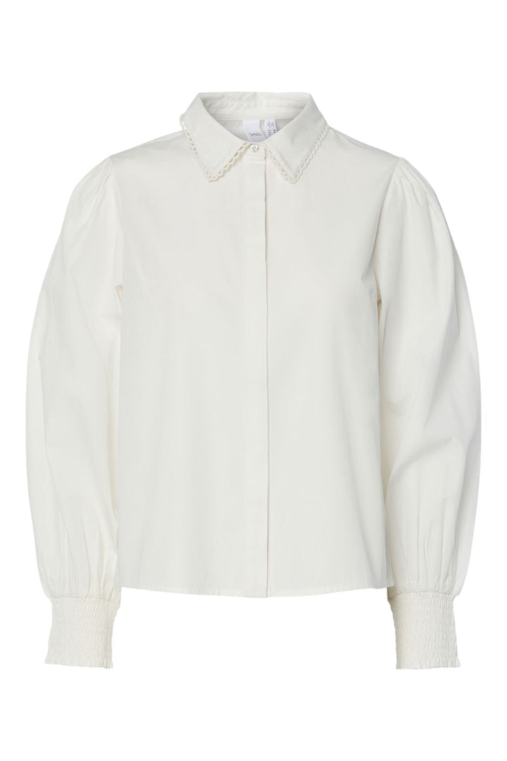 YAS - Yasalmanna Ls Shirt - 4913984 Star White