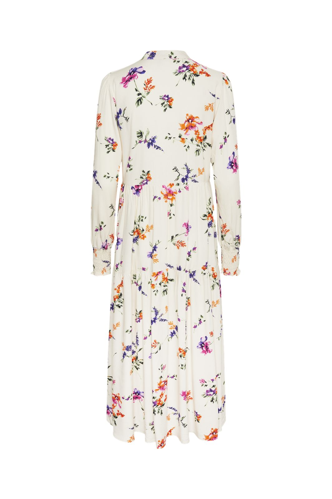YAS - Yasasina Ls Long Dress - 4494594 Whitecap Gray Botanica Print