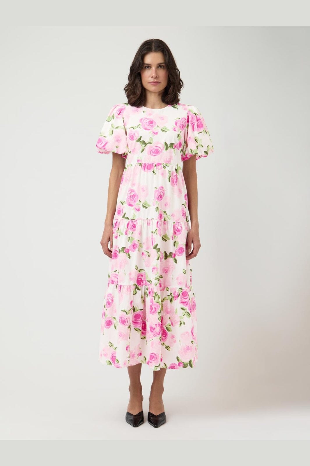 YAS - Yascolea Ss Ankle Dress - 5038687 Star White Pink Emula