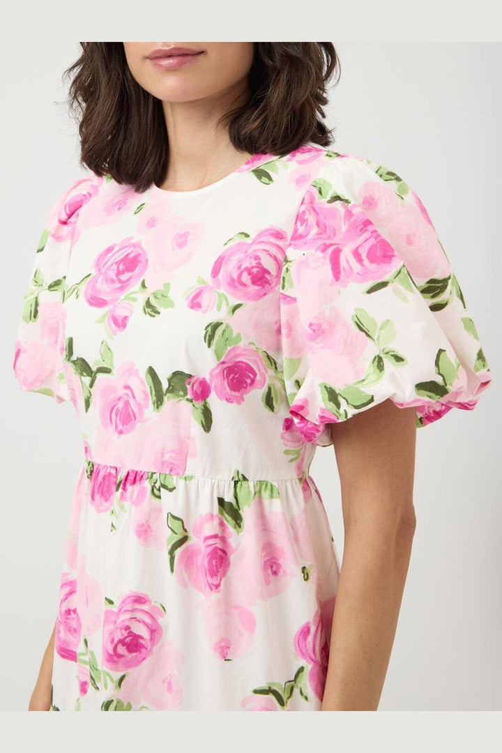 YAS - Yascolea Ss Ankle Dress - 5038687 Star White Pink Emula