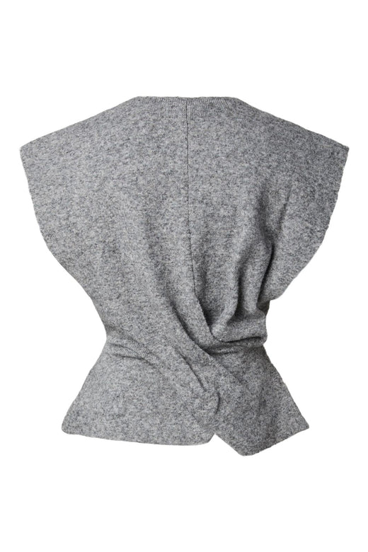 YAS - Yasdavia Sl Knit Vest - 5164771 Medium Grey Melange