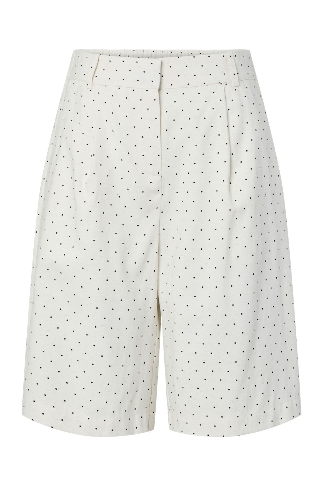 YAS - Yasdotly Long Shorts - 5018049 Star White W. Black Dots