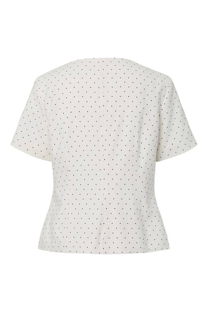 YAS - Yasdotly Ss Blazer - 5018045 Star White W. Black Dots