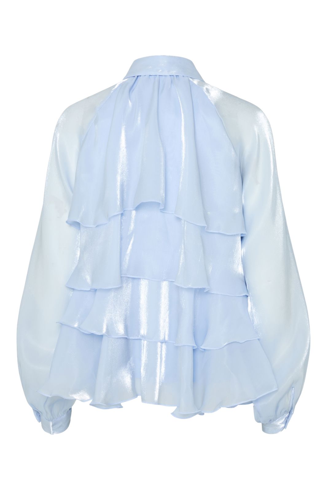 YAS - Yaseloise Ls Shiny Top - 4673891 Vista Blue