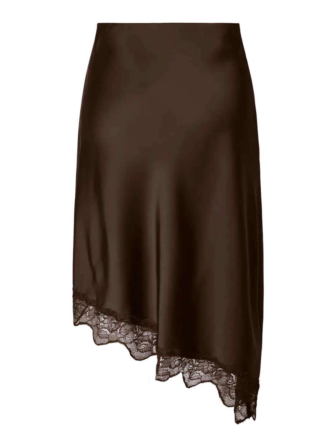 YAS - Yaseveline Midi Lace Skirt - 5148079 Chocolate Brown Nederdele 