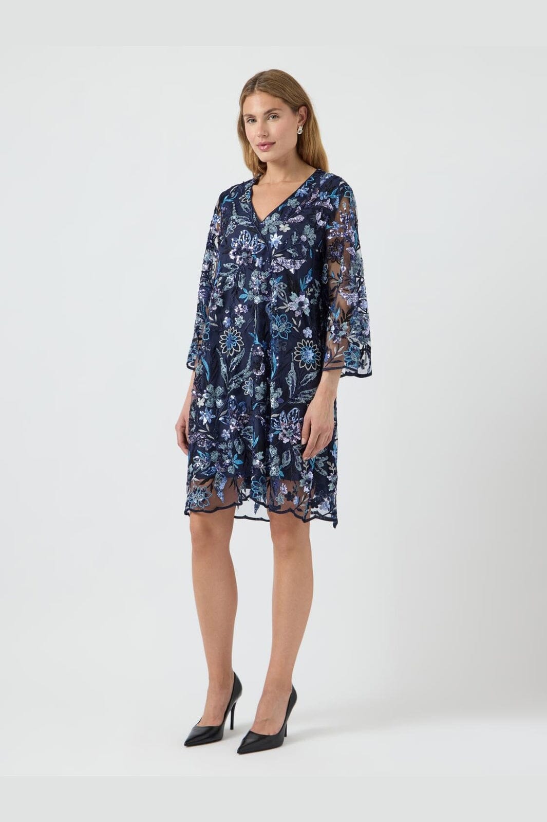 YAS - Yasfliky 3/4 Dress - 4905685 Sargasso Sea