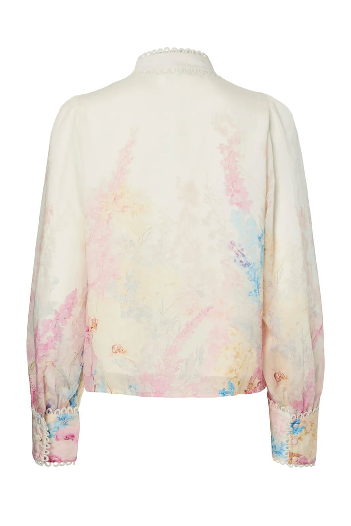 YAS - Yasflorence Ls Shirt - 4965249 Pristine Florence Aop Skjorter 