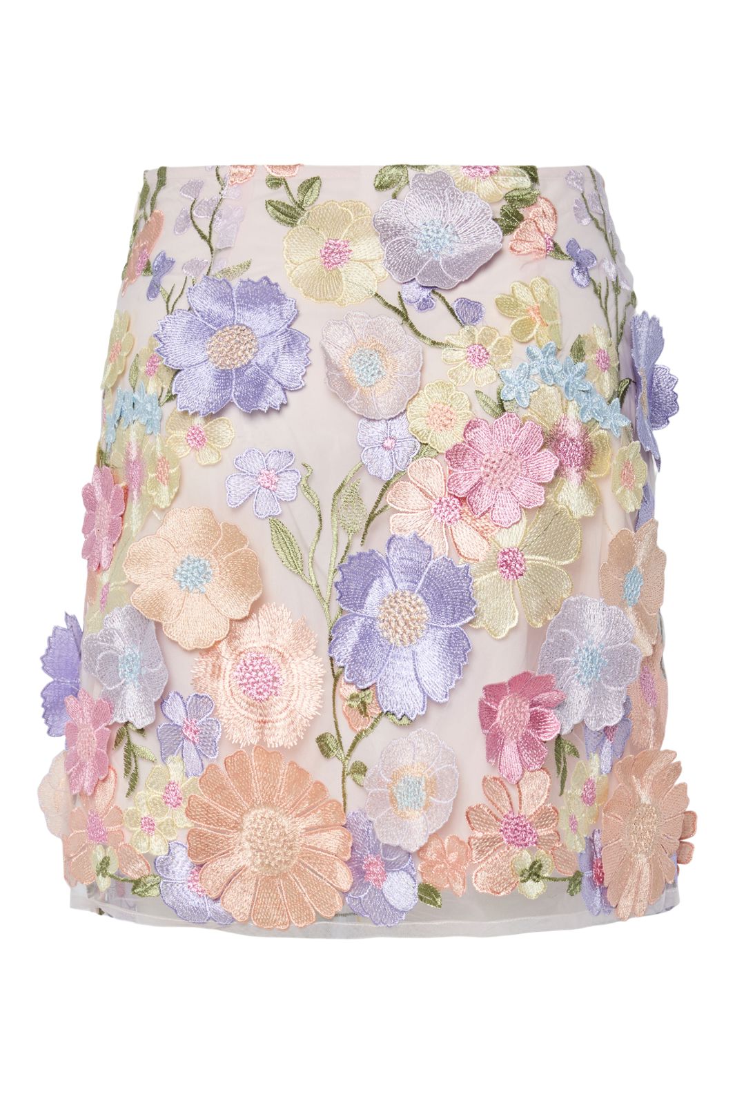 YAS - Yasflowering Skirt - 4886954 Lavendula Pastel Flowers