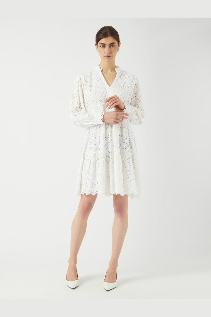 YAS - Yasholi Ls Dress - 3909562 Star White