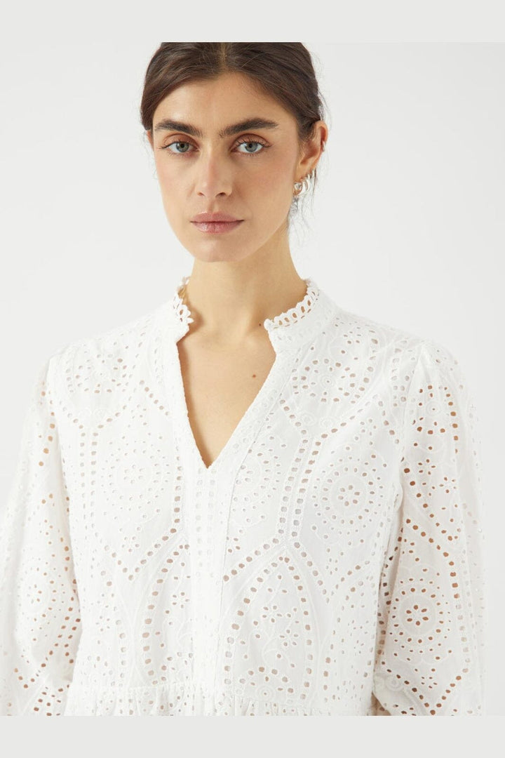 YAS - Yasholi Ls Dress - 3909562 Star White