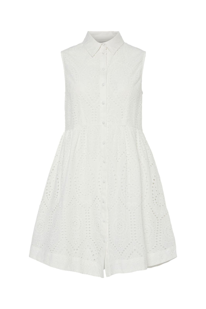 YAS - Yasholi Sl Shirt Dress - 4712911 Star White