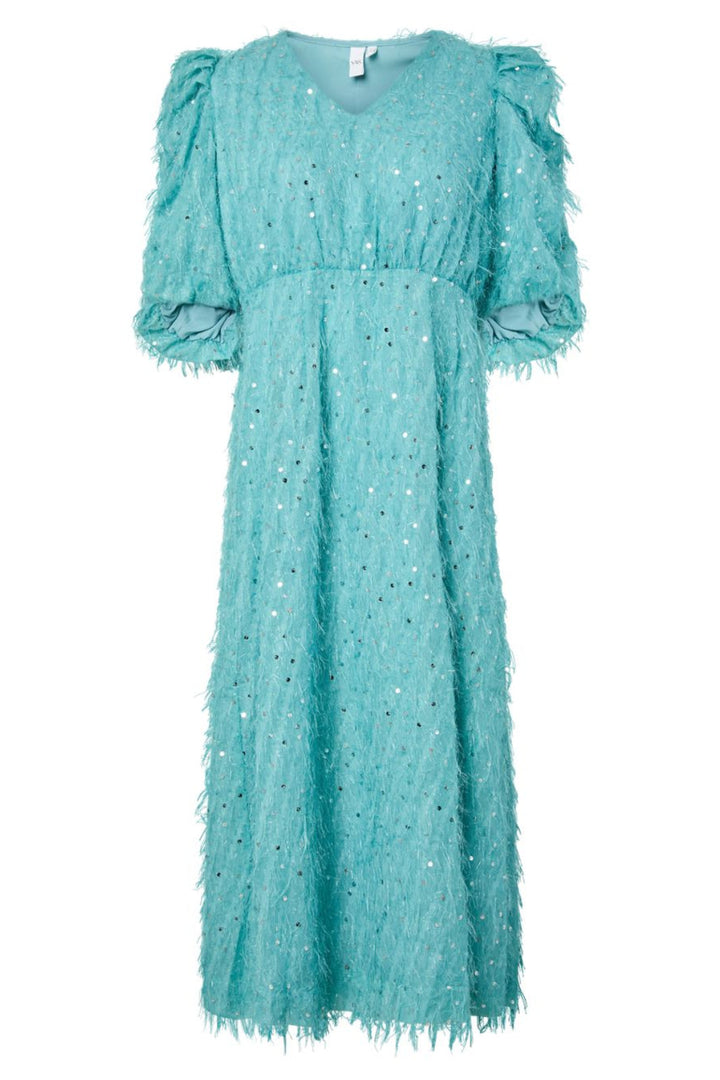 YAS - Yasilza 2/4 Long Sequin Dress - 5013338 Reef Waters