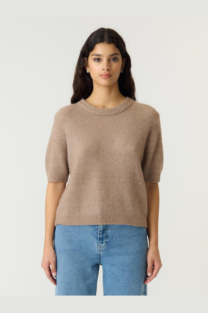 YAS - Yasjohi Ss Wool Blend Pullover - 5054490 Taupe Gray
