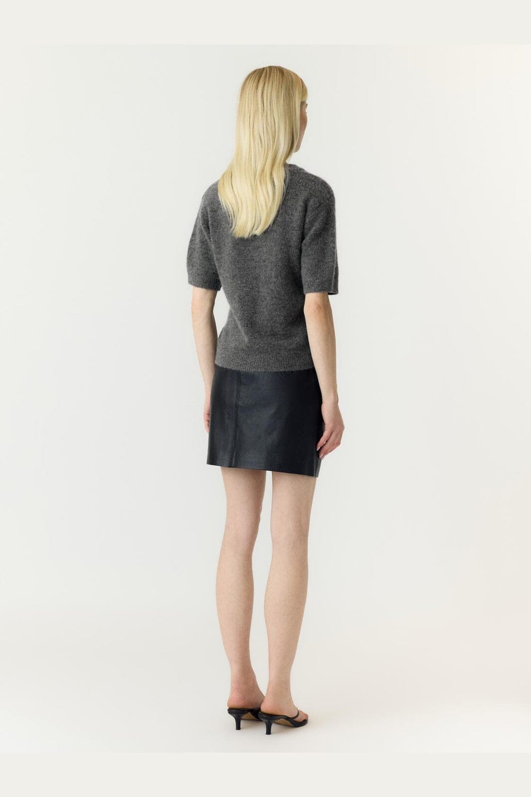 YAS - Yasjohi Ss Wool Blend Pullover - 5054491 Medium Grey Melange
