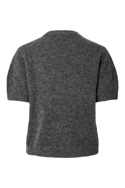 YAS - Yasjohi Ss Wool Blend Pullover - 5054491 Medium Grey Melange