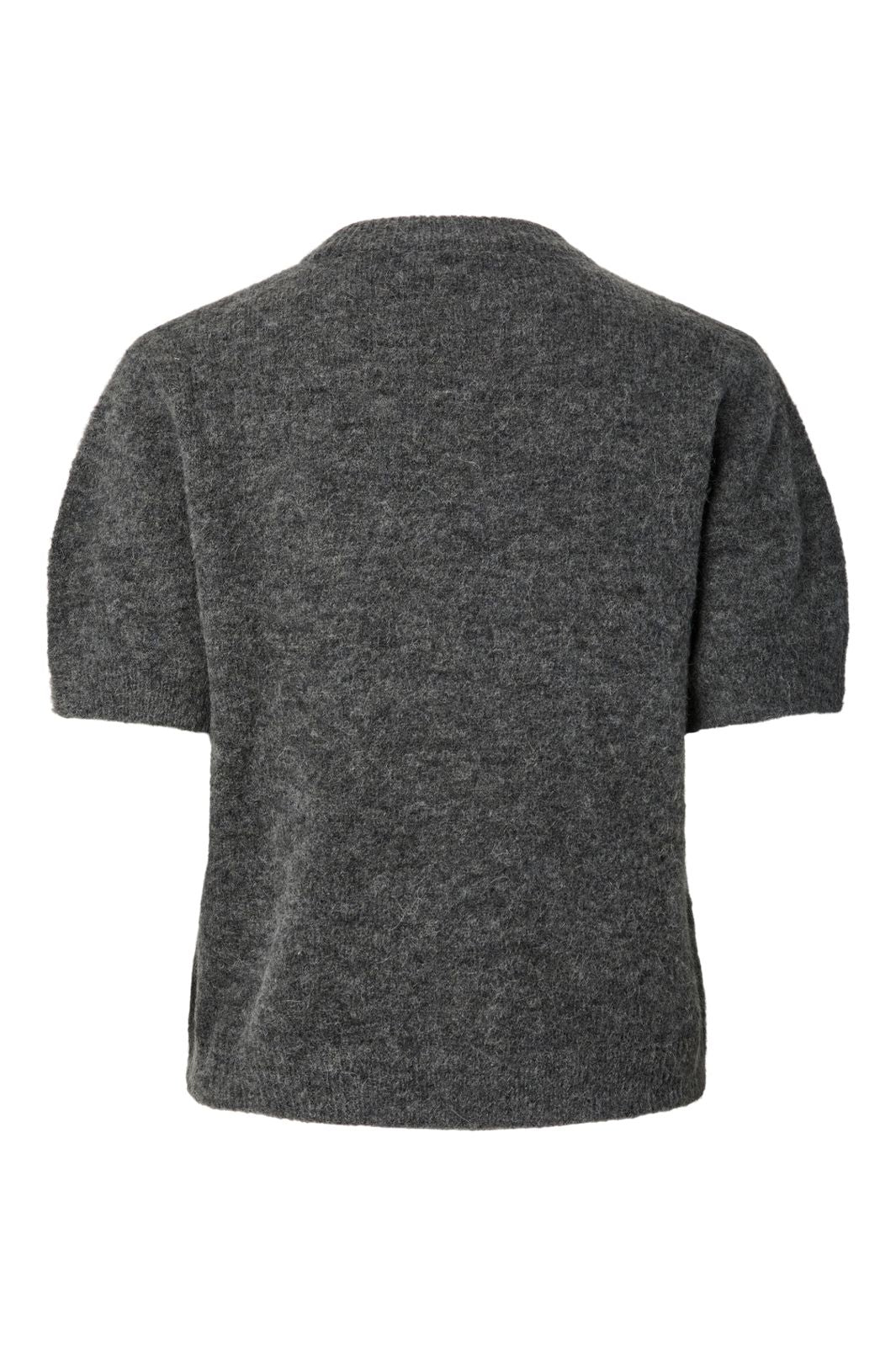 YAS - Yasjohi Ss Wool Blend Pullover - 5054491 Medium Grey Melange