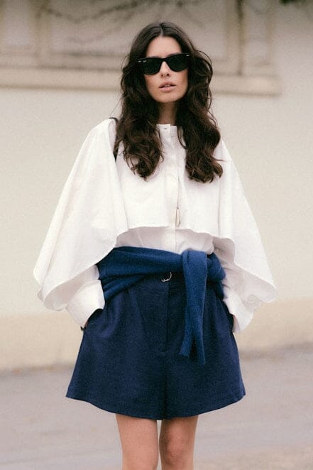 YAS - Yaslau Ls Cape Shirt - 5154671 Star White Skjorter 