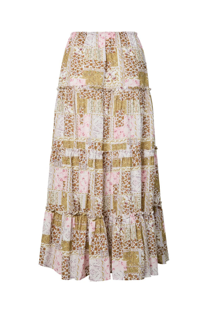 YAS - Yaslori Maxi Skirt Fest - 5016564 Mango Mint W. Lori Print