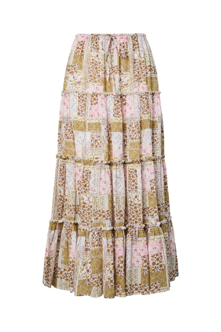 YAS - Yaslori Maxi Skirt Fest - 5016564 Mango Mint W. Lori Print
