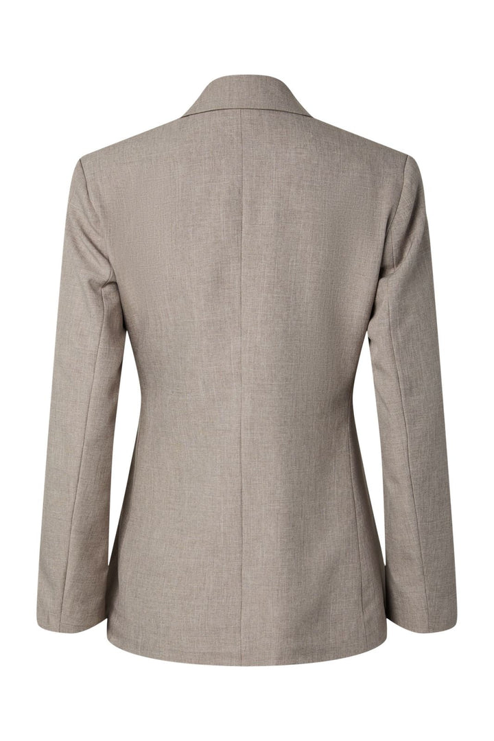 YAS - Yasmalino Ls Wrap Blazer - 5167119 Medium Grey Melange