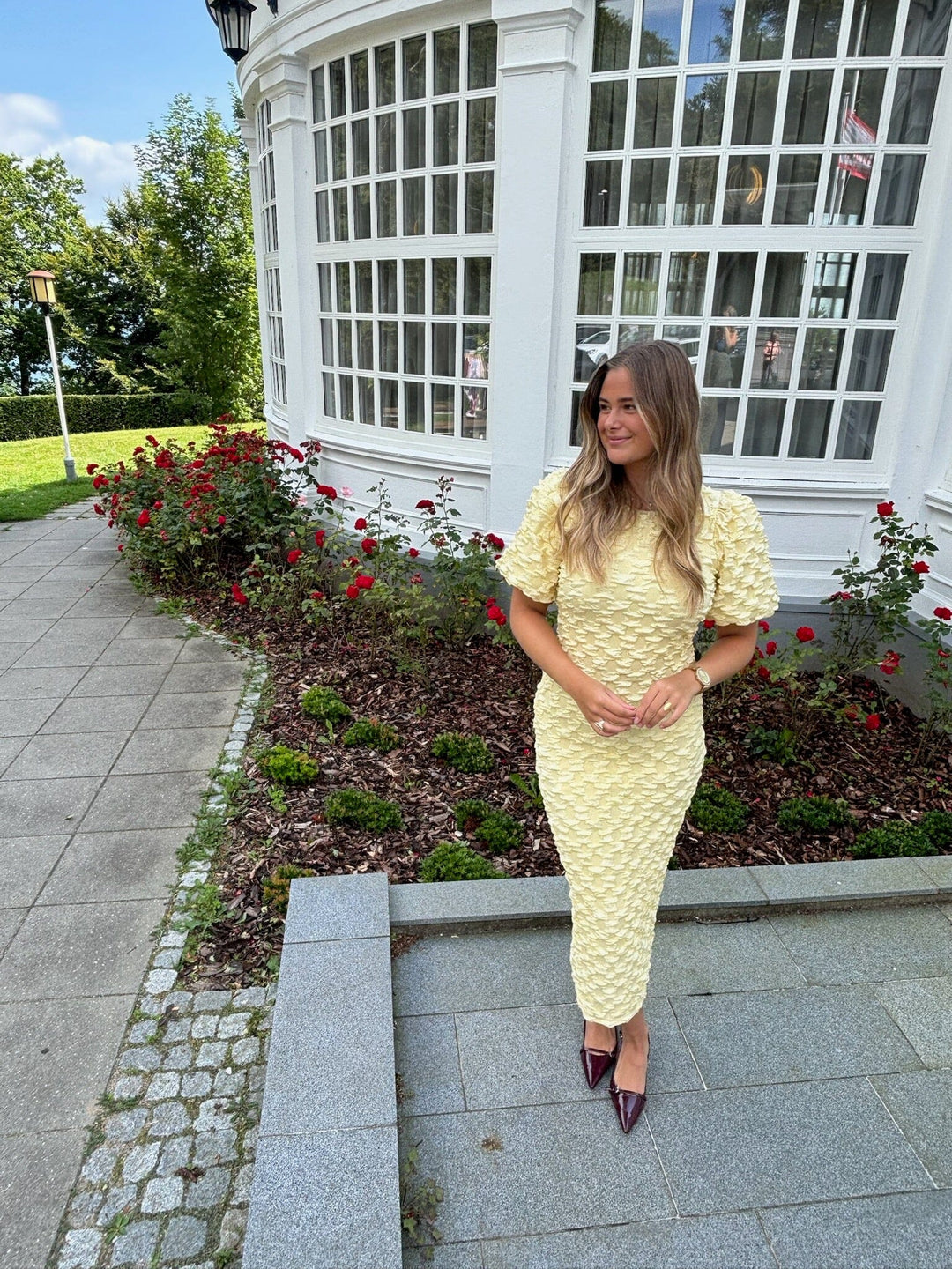 YAS - Yasmiamaja 2/4 Long Dress Celeb - 5038340 Anise Flower Kjoler 