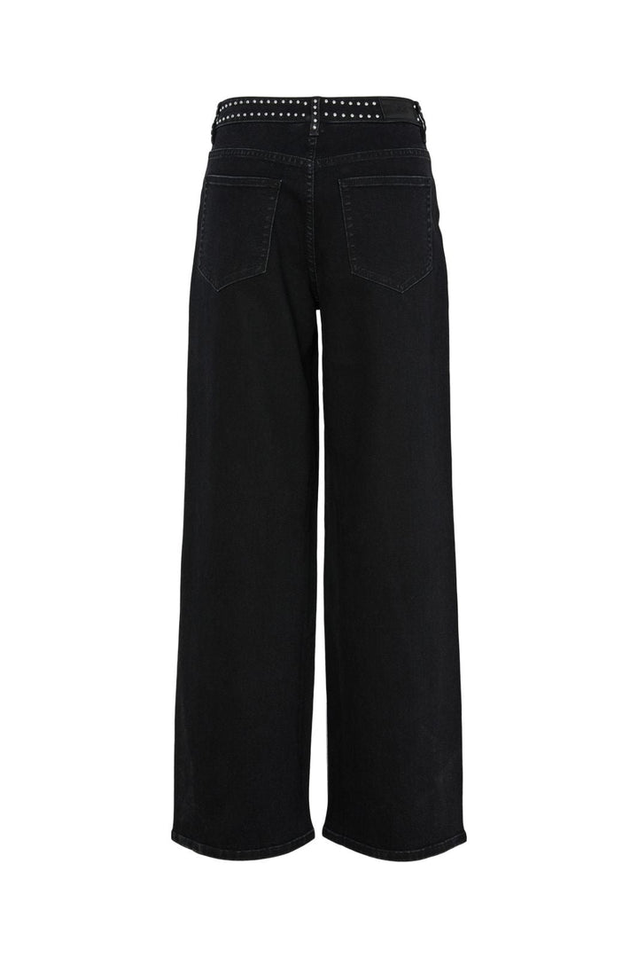 YAS - Yasnoelle Studded Jeans - 4931525 Dark Grey Denim