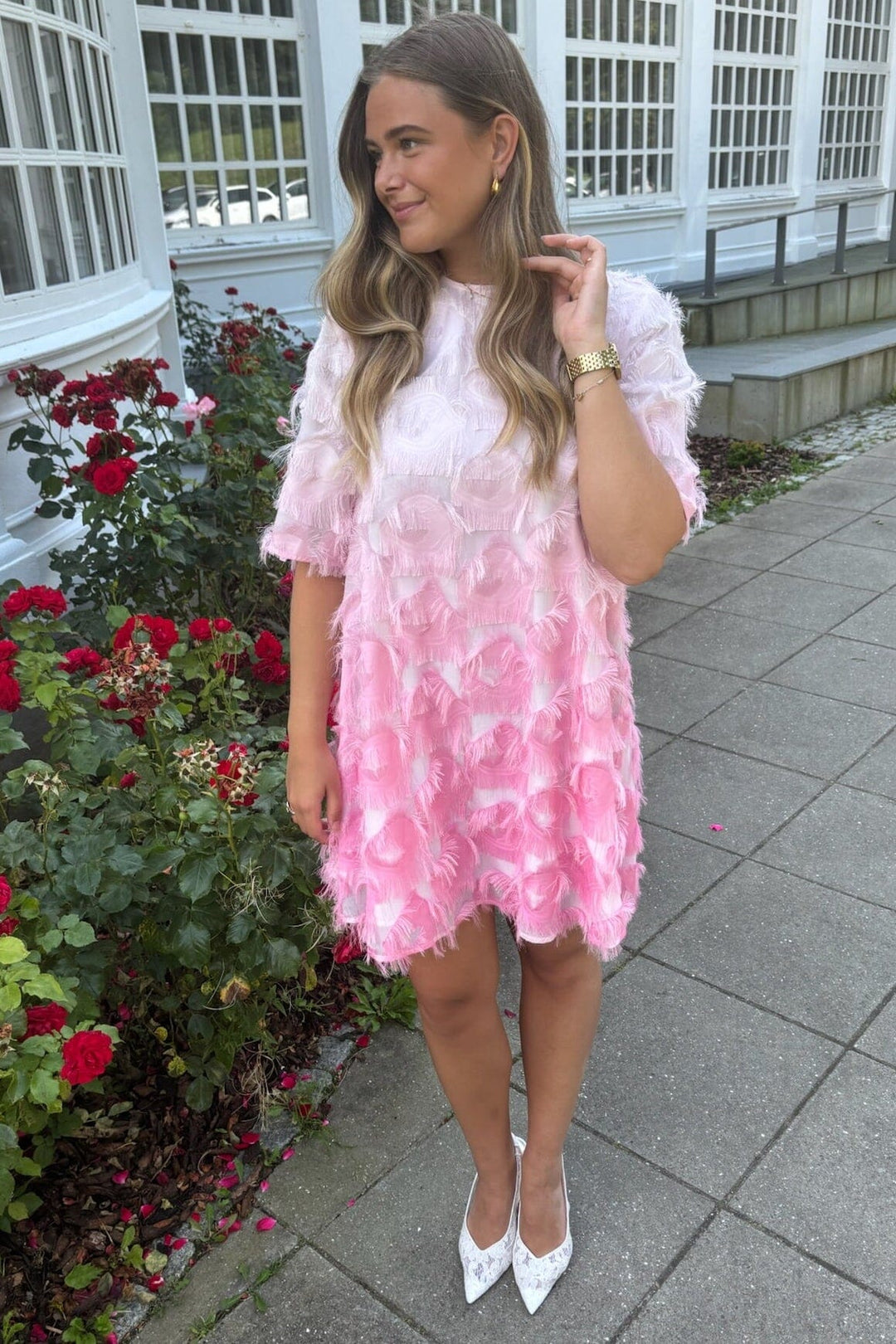 YAS - Yaspanilla Ombre 2/4 Dress - 4966747 Pink Frosting W Ballarina Kjoler 